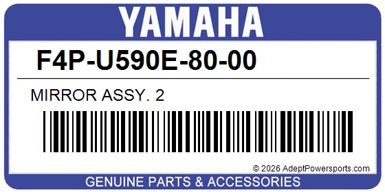 Yamaha F4P-U590E-80-00 Mirror Assy. 2