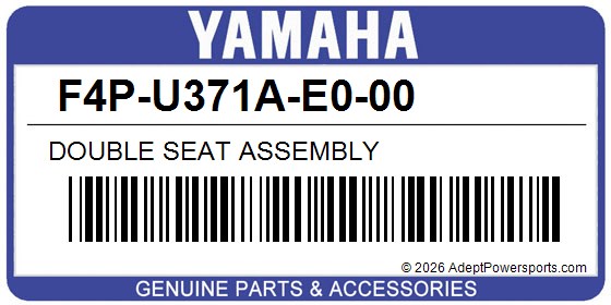 Yamaha F4P-U371A-E0-00 Double Seat Assembly