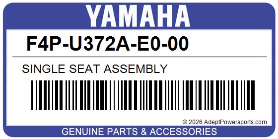 Yamaha F4P-U372A-E0-00 Single Seat Assembly