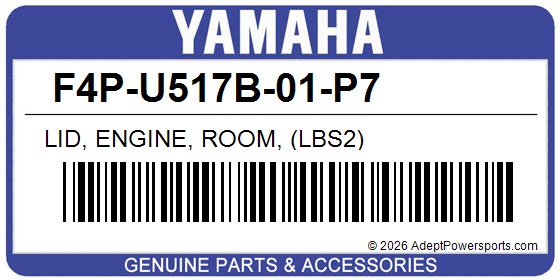 Yamaha F4P-U517B-01-P7 Lid, Engine, Room, (Lbs2)