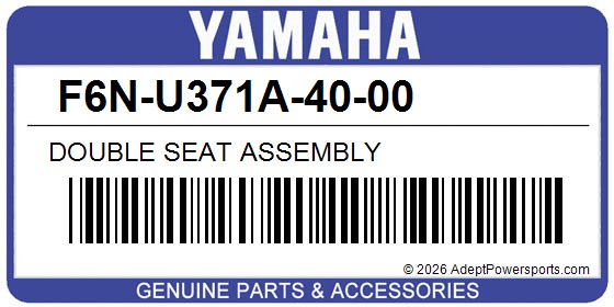 Yamaha F6N-U371A-40-00 Double Seat Assembly