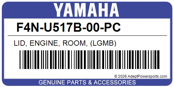 Yamaha F4N-U517B-00-PC Lid, Engine, Room, (Lgmb)