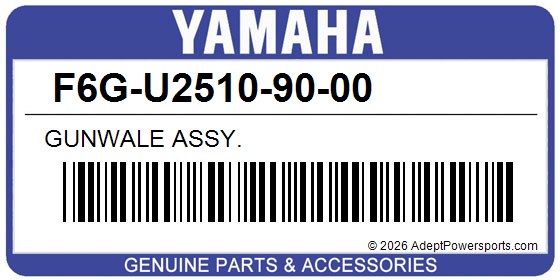 Yamaha F6G-U2510-90-00 Gunwale Assy.