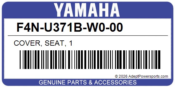 Yamaha F4N-U371B-W0-00 Cover, Seat, 1