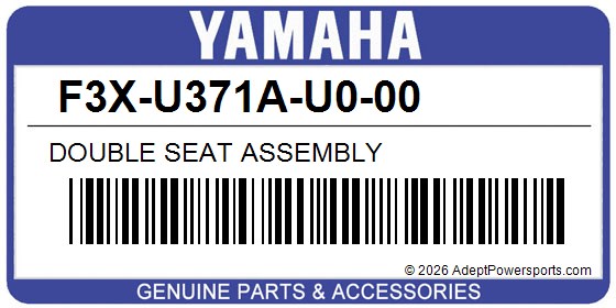 Yamaha F3X-U371A-U0-00 Double Seat Assembly