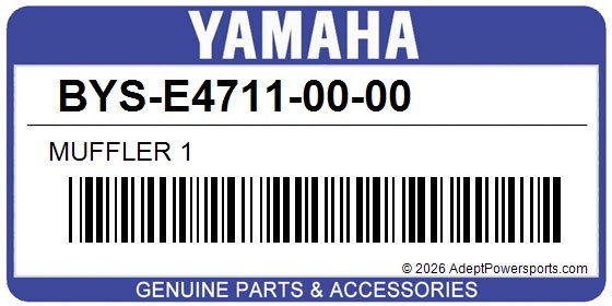 Yamaha BYS-E4711-00-00 Muffler 1