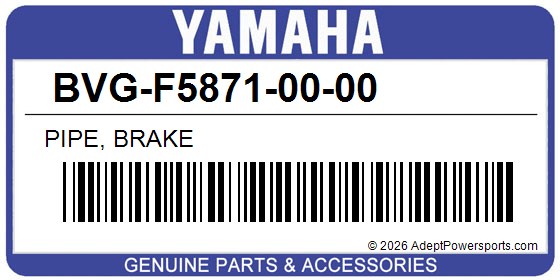 Yamaha BVG-F5871-00-00 Pipe, Brake