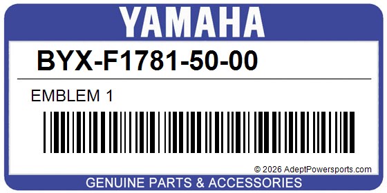 Yamaha BYX-F1781-50-00 Emblem 1