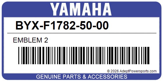 Yamaha BYX-F1782-50-00 Emblem 2