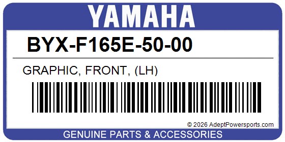 Yamaha BYX-F165E-50-00 Graphic, Front, (Lh)