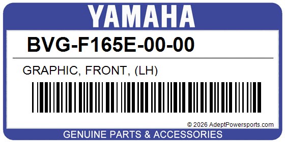Yamaha BVG-F165E-00-00 Graphic, Front, (Lh)