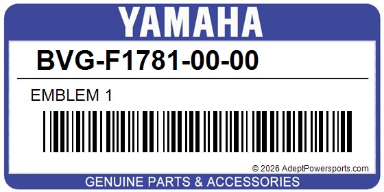 Yamaha BVG-F1781-00-00 Emblem 1