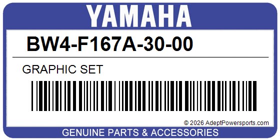 Yamaha BW4-F167A-30-00 Graphic Set
