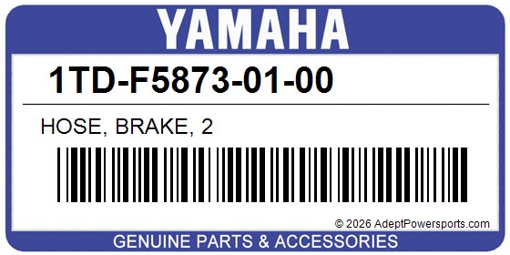 Yamaha 1TD-F5873-01-00 Hose, Brake, 2