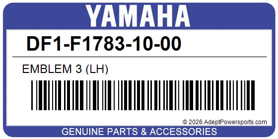 Yamaha DF1-F1783-10-00 Emblem 3 (Lh)