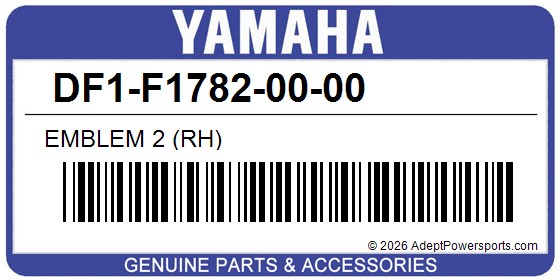 Yamaha DF1-F1782-00-00 Emblem 2 (Rh)