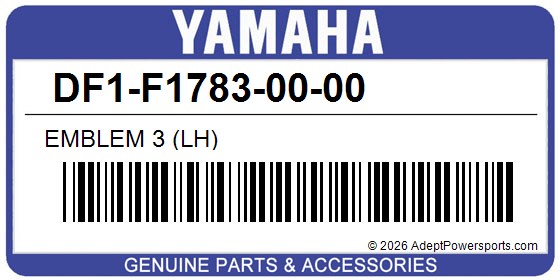 Yamaha DF1-F1783-00-00 Emblem 3 (Lh)