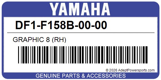 Yamaha DF1-F158B-00-00 Graphic 8 (Rh)