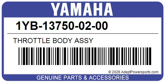 Yamaha 1YB-13750-02-00 Throttle Body Assy