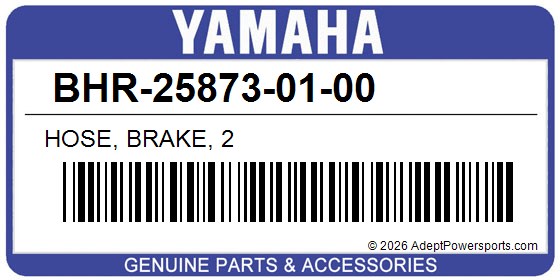 Yamaha BHR-25873-01-00 Hose, Brake, 2