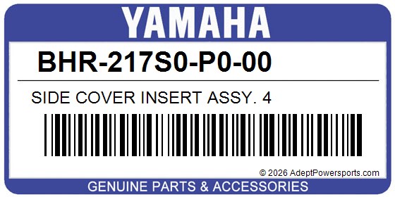 Yamaha BHR-217S0-P0-00 Side Cover Insert Assy. 4