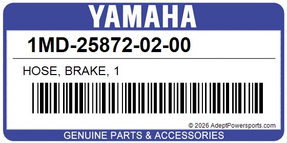 Yamaha 1MD-25872-02-00 Hose, Brake, 1
