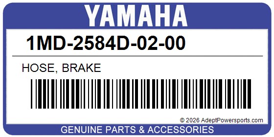 Yamaha 1MD-2584D-02-00 Hose, Brake