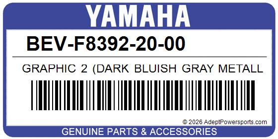 Yamaha BEV-F8392-20-00 Graphic 2 (Dark Bluish Gray Metallic 8)