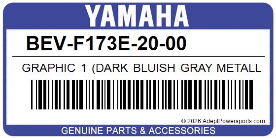 Yamaha BEV-F173E-20-00 Graphic 1 (Dark Bluish Gray Metallic 8)