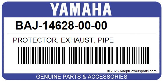 Yamaha BAJ-14628-00-00 Protector, Exhaust, Pipe