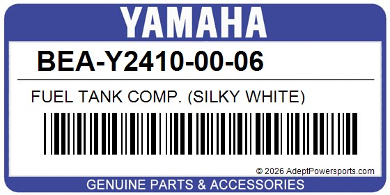 Yamaha BEA-Y2410-00-06 Fuel Tank Comp. (Silky White)