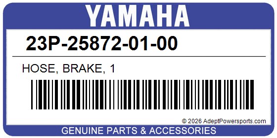 Yamaha 23P-25872-01-00 Hose, Brake, 1