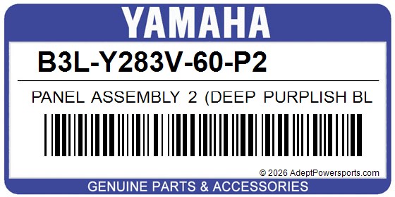 Yamaha B3L-Y283V-60-P2 Panel Assembly 2 (Deep Purplish Blue Metallic C)