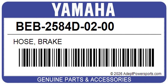Yamaha BEB-2584D-02-00 Hose, Brake