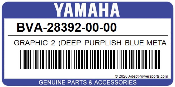 Yamaha BVA-28392-00-00 Graphic 2 (Deep Purplish Blue Metallic C)
