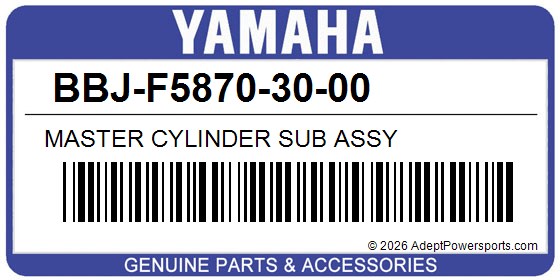 Yamaha BBJ-F5870-30-00 Master Cylinder Sub Assy