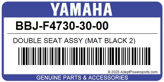 Yamaha BBJ-F4730-30-00 Double Seat Assy (Mat Black 2)