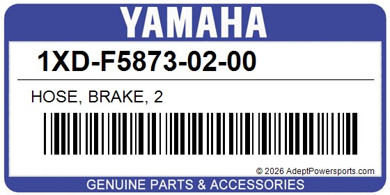 Yamaha 1XD-F5873-02-00 Hose, Brake, 2