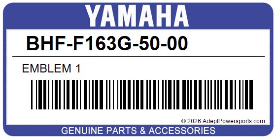 Yamaha BHF-F163G-50-00 Emblem 1