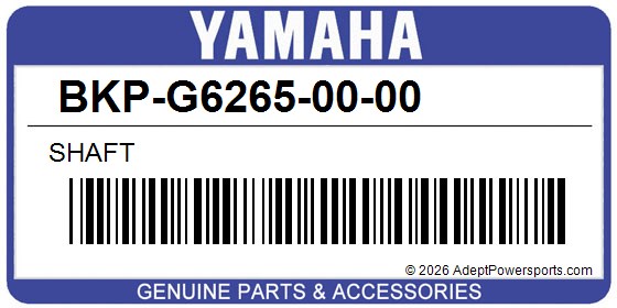 Yamaha BKP-G6265-00-00 Shaft