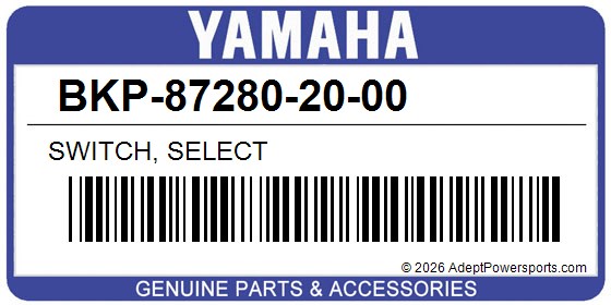 Yamaha BKP-87280-20-00 Switch, Select
