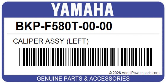 Yamaha BKP-F580T-00-00 Caliper Assy (Left)