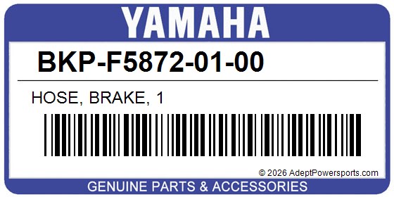 Yamaha BKP-F5872-01-00 Hose, Brake, 1
