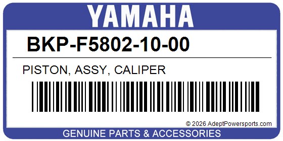 Yamaha BKP-F5802-10-00 Piston, Assy, Caliper