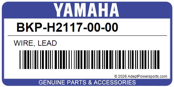 Yamaha BKP-H2117-00-00 Wire, Lead