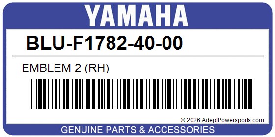 Yamaha BLU-F1782-40-00 Emblem 2 (Rh)
