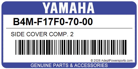 Yamaha B4M-F17F0-70-00 Side Cover Comp. 2
