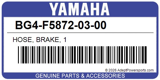 Yamaha BG4-F5872-03-00 Hose, Brake, 1