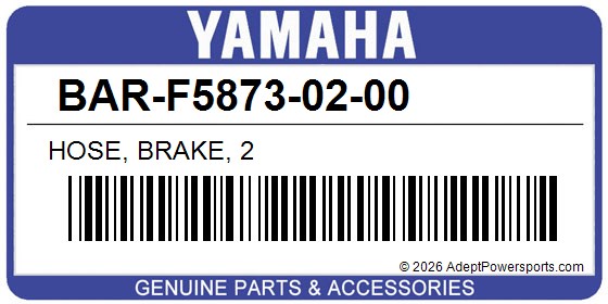 Yamaha BAR-F5873-02-00 Hose, Brake, 2