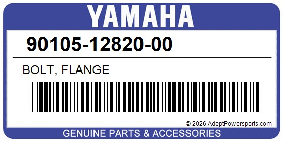 Yamaha 90105-12820-00 Bolt, Flange